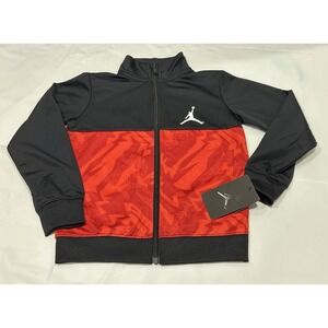 Air Jordan Jacket- Boys M (5-6yrs) Red & Black  Full Zip Athletic NWT